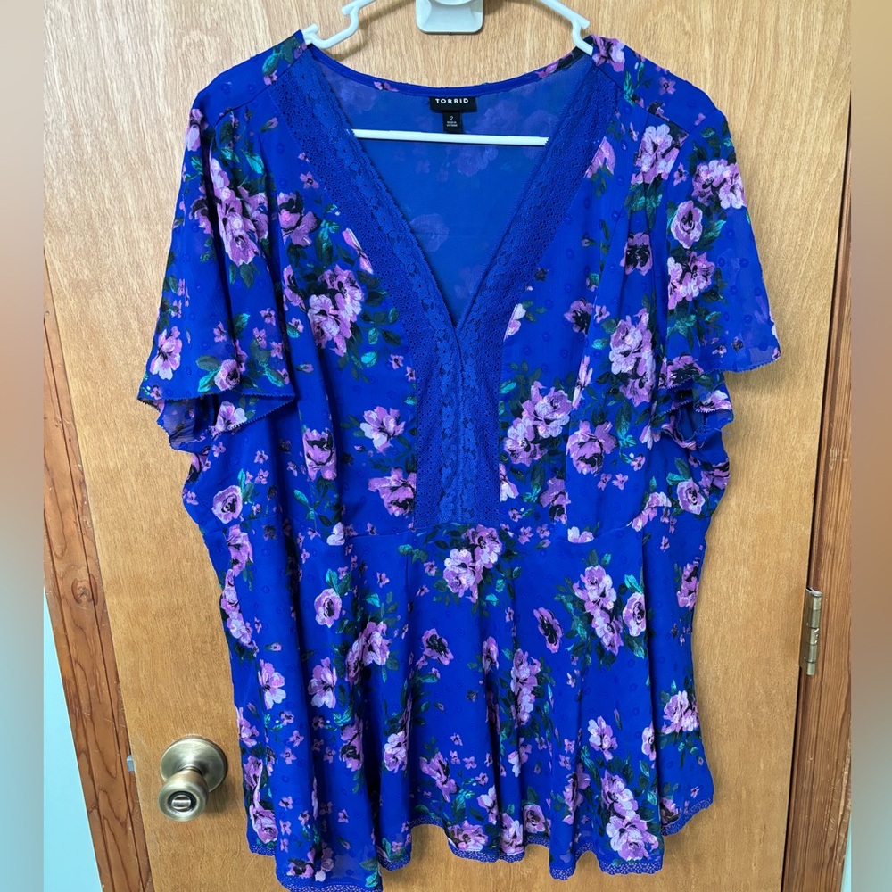 Torrid size 2 floral top! Worn once